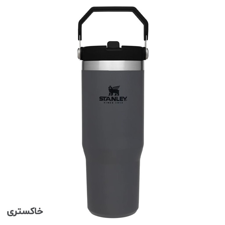 قمقمه 0.88 لیتری مدل Iceflow Flip Straw Tumbler، جنس استیل، دارای درب پیچی با سری پیچی آساننوش نیدار، عایق حرارت استیل