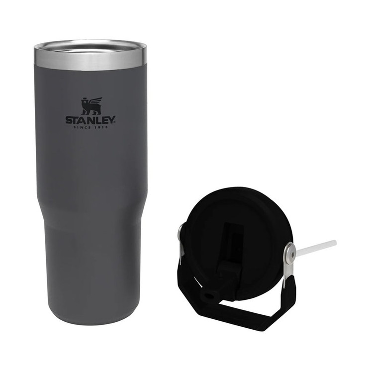 قمقمه 0.88 لیتری مدل Iceflow Flip Straw Tumbler، جنس استیل، دارای درب پیچی با سری پیچی آساننوش نیدار، عایق حرارت استیل