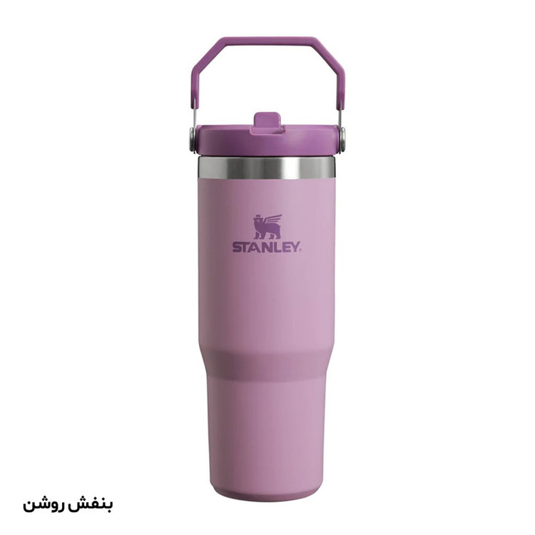 قمقمه 0.88 لیتری مدل Iceflow Flip Straw Tumbler، جنس استیل، دارای درب پیچی با سری پیچی آساننوش نیدار، عایق حرارت استیل