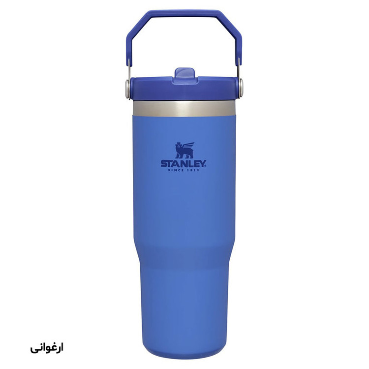 قمقمه 0.88 لیتری مدل Iceflow Flip Straw Tumbler، جنس استیل، دارای درب پیچی با سری پیچی آساننوش نیدار، عایق حرارت استیل