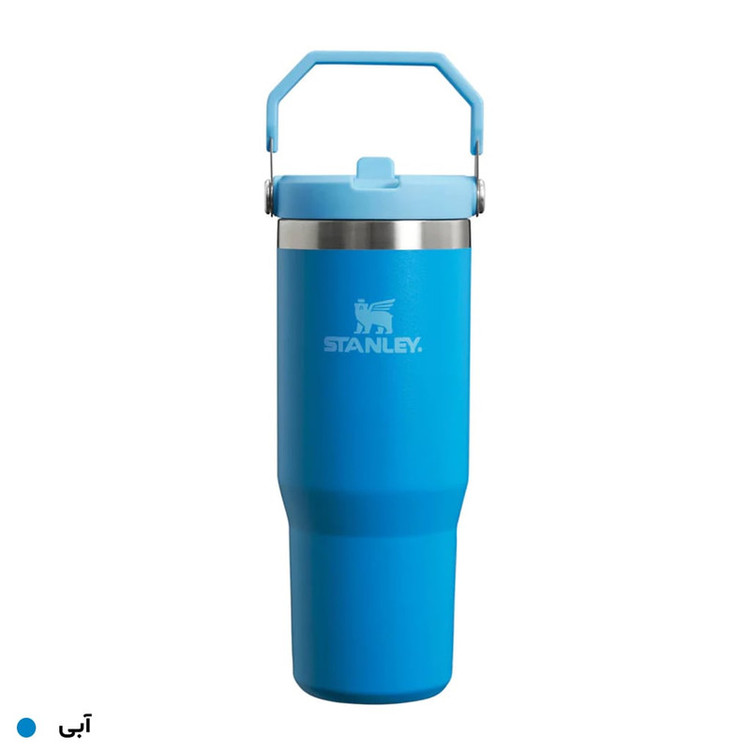 قمقمه 0.88 لیتری مدل Iceflow Flip Straw Tumbler، جنس استیل، دارای درب پیچی با سری پیچی آساننوش نیدار، عایق حرارت استیل