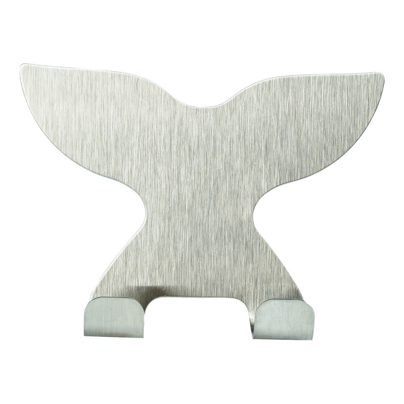استند حمام نگهدارنده تیغ لاوسی مدل Aid، شکل دم نهنگ، نصب با چسب دوطرفه، ابعاد 10×7×2 سانتی‌متر، وزن 1 گرم
