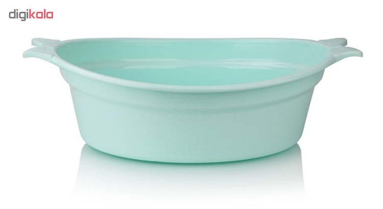 لگن حمام بیضیشکل لایف کد 5505 پلاستیکی با ابعاد 59×41×20 سانتیمتر و وزن 650 گرم