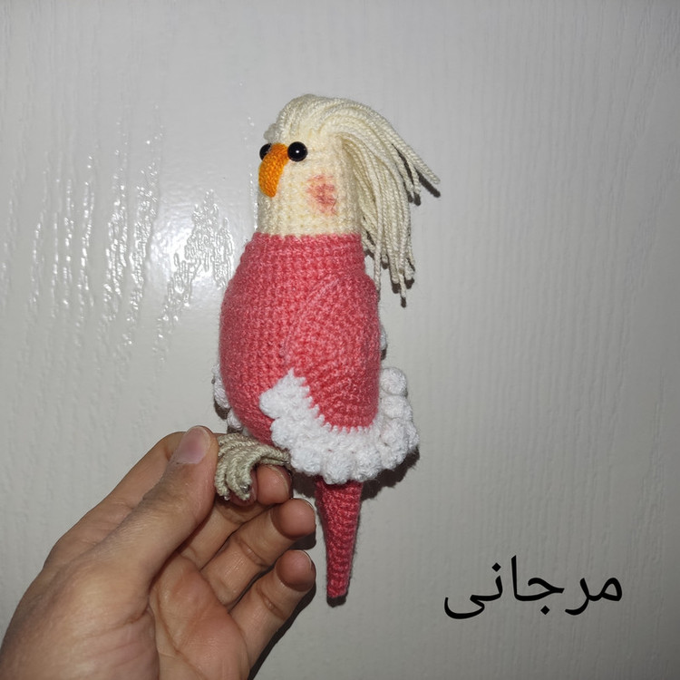 عروسک بافتنی مدل عروس هلندی آلبینو