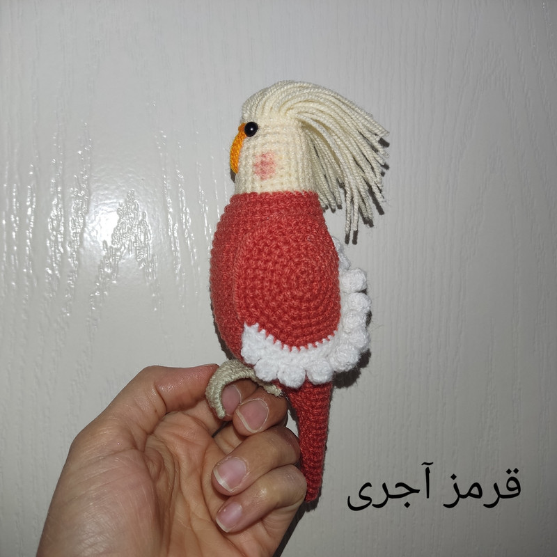 عروسک بافتنی مدل عروس هلندی آلبینو