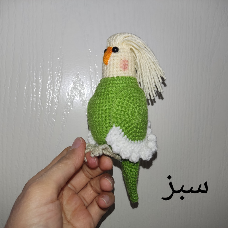 عروسک بافتنی مدل عروس هلندی آلبینو