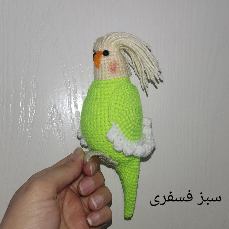 عروسک بافتنی مدل عروس هلندی آلبینو