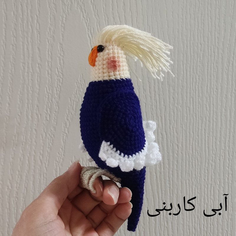 عروسک بافتنی مدل عروس هلندی آلبینو