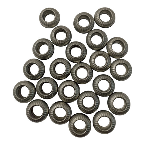 حلقه پای کبوتر جغجغهای مدل 01، مجموعه 5 عددی، جنس استیل و فلز، ابعاد 2×2×2 سانتیمتر، وزن 10 گرم، مناسب کبوتر و کفتر