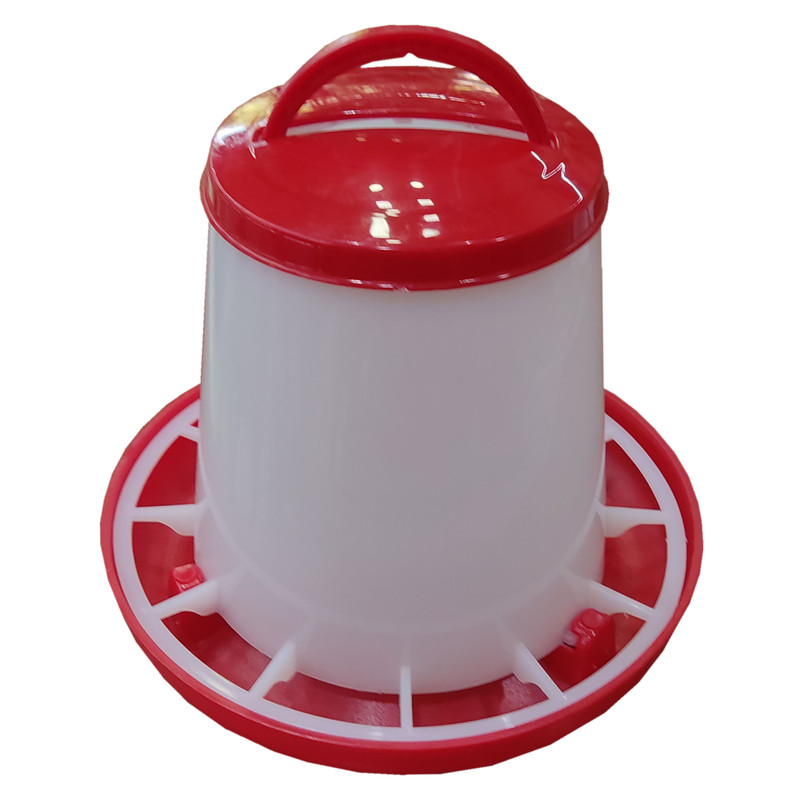 دانخوری پرندگان کبوتر، ابعاد 18×18×19 سانتی‌متر، وزن 150 گرم، ساخت ایران