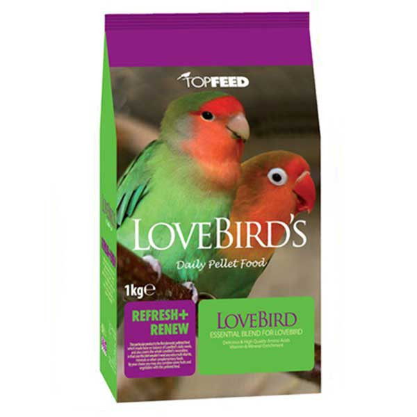 غذای خشک طوطی برزیلی تاپ فید مدل TopFeed LoveBirds وزن 1 کیلوگرم