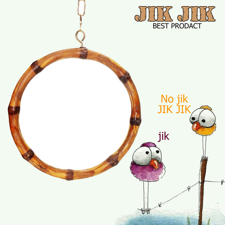 آویز قفس پرندگان مدل تاب بامبو کد jik100