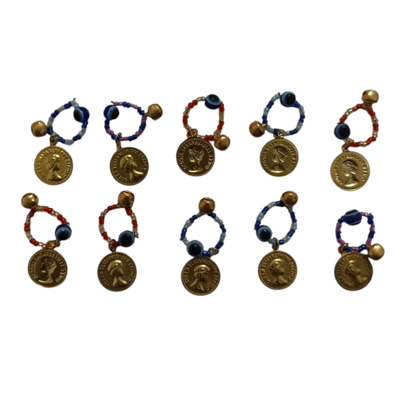 حلقه پای کبوتر رویراقی کد 03 جنس پلاستیک و استیل مناسب توله، بالغ و سالمند ابعاد 5×5×1 سانتیمتر وزن 40 گرم بسته 10 عددی