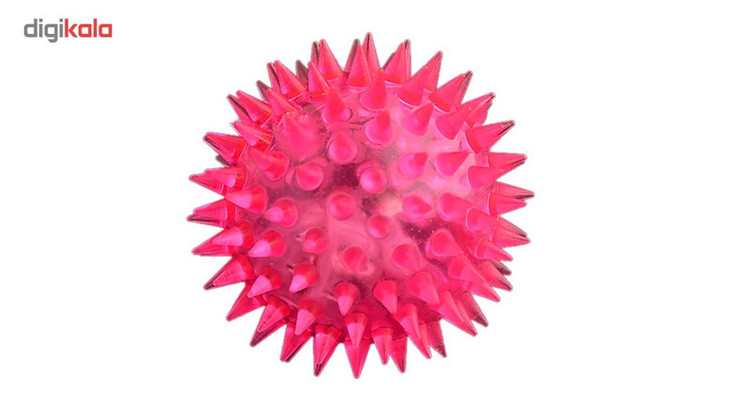 اسباب بازی توپ خاردار لاتکسی سگ مدل Latex Dog Ball با جنس پلاستیک نرم ژلاتینی، دارای سوت فشاری و مناسب بازیهای پرتابی و شکارچی