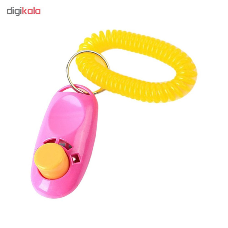 کلیکر آموزشی سگ مدل i-Click PI با حلقه فنری اتصال به مچ و قابلیت نصب روی جا کلیدی مناسب آموزش فرامین حیوانات