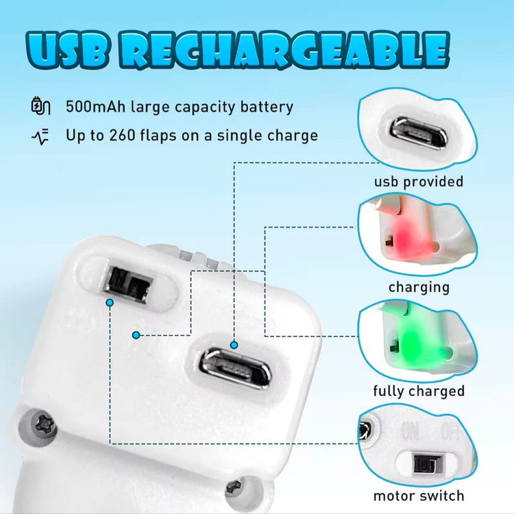 اسباب بازی گربه آویزی مدل CT-101 با حرکت بال زدن، صدادار، مقاوم در برابر جویدن و ضربه، مناسب توله، بالغ و سالمند، قابل شستشو با دست و ماشین لباسشویی