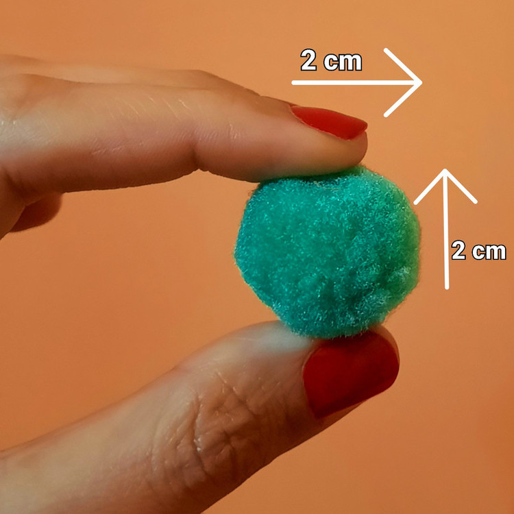 اسباب بازی پولیشی گربه مدل pom pom بسته 20 عددی با ابعاد 2x2x2 سانتیمتر و وزن سبک برای سرگرمی و تحریک بازی حیوانات خانگی