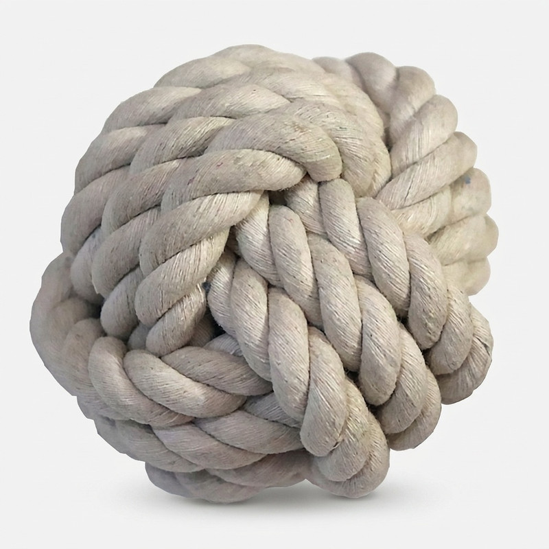 توپ اسباب بازی آموزش و سرگرمی سگ و گربه بدون برند ابعاد 9x9x9 سانتی‌متر وزن 56 گرم مناسب بازی و تقویت تعامل حیوانات