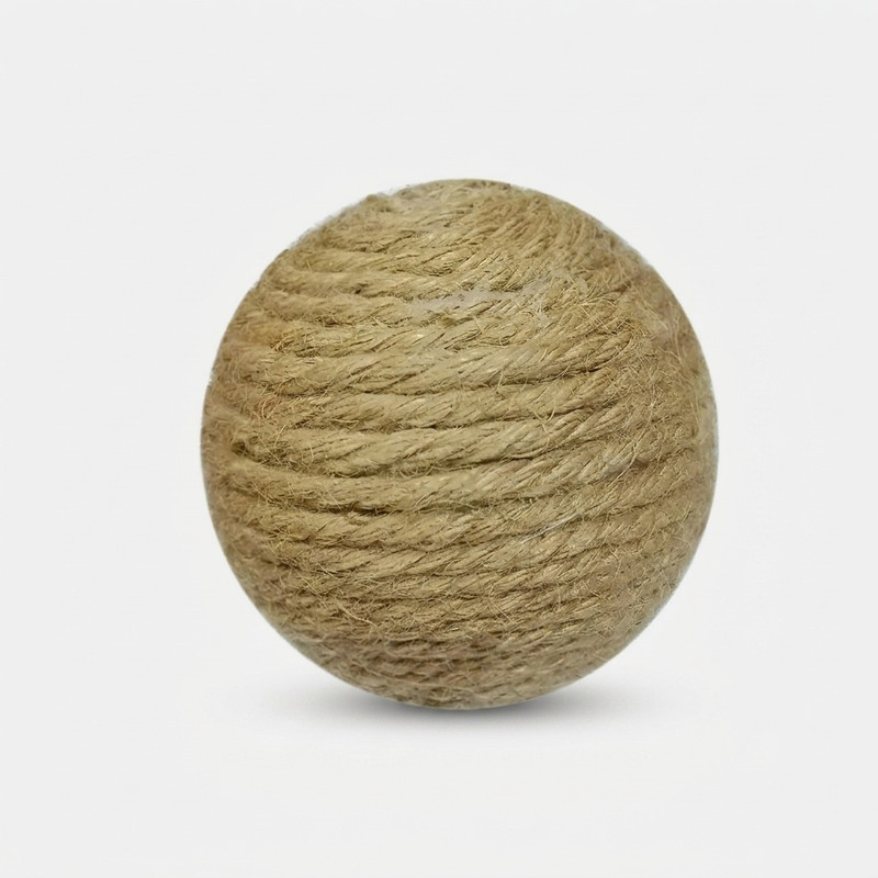 اسکرچر گربه مدل M008 کناف با ابعاد 10x10x10 سانتی‌متر و وزن 40 گرم، مناسب بازی و تقویت ناخن گربه