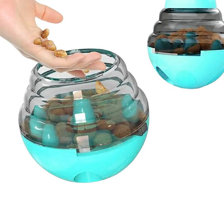 اسباب بازی سگ و گربه مدل توپ تشویقی خور