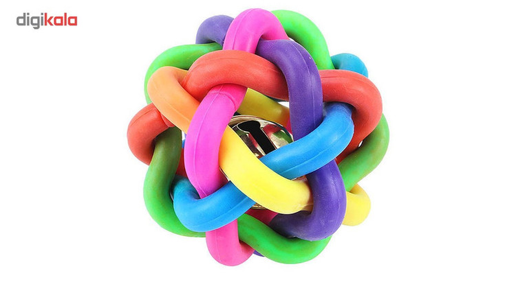اسباب بازی سگ توپ پیچ در پیچ مدل Juguetes Perro Ball-L قطر 8.5 سانتی متری
