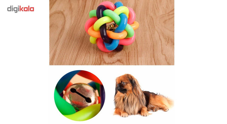 اسباب بازی سگ توپ پیچ در پیچ مدل Juguetes Perro Ball-L قطر 8.5 سانتی متری