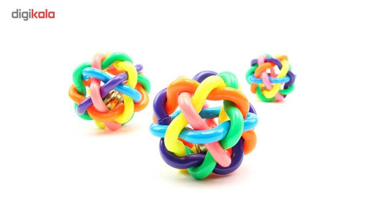 اسباب بازی سگ توپ پیچ در پیچ مدل Juguetes Perro Ball-L قطر 8.5 سانتی متری