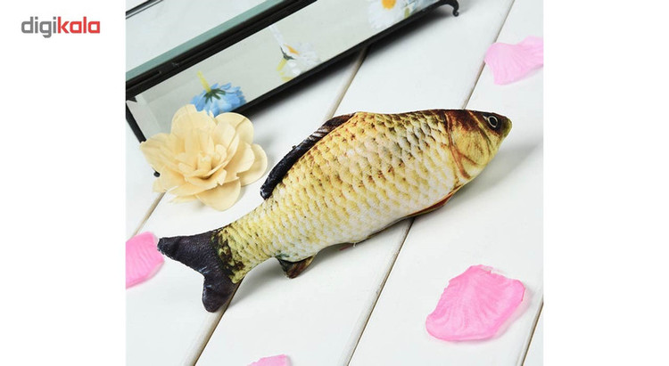 اسباب بازی گربه سری ماهی پولیشی مدل Plush Fish Imitation FT001-S