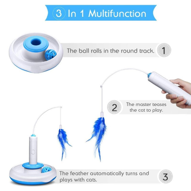 اسباب بازی تعاملی اتوماتیک گربه مدل Three Ways Cat Automatic Toy