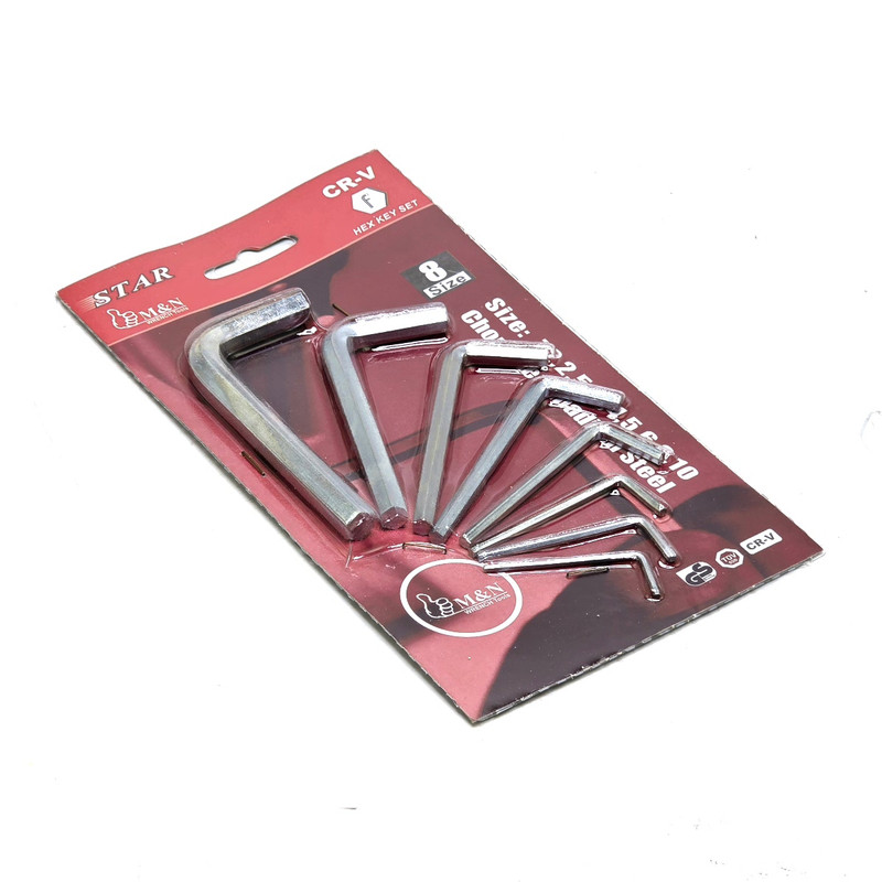 آچار آلن استار مدل HEX-KEY-SET مجموعه 8 عددی