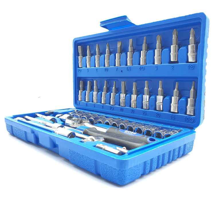 آچار همه کاره باس مدل DR.SOCKET-SET مجموعه 46 عددی