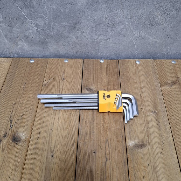 آچار آلن ستاره ای یلو مدل 9PCS مجموعه 9 عددی