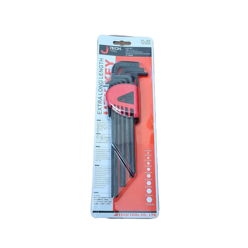 آچار آلن جتک مدل PL-B9 کد as32 مجموعه 9 عددی