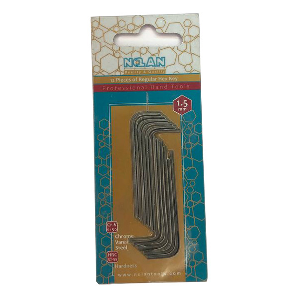 آچار آلن نولان مدل N15 سایز 1.5 میلی متر مجموعه 10 عددی