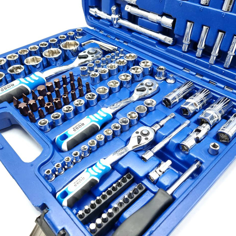 مجموعه 172 عددی آچار و سری بکس باس مدل Bs-172pcs