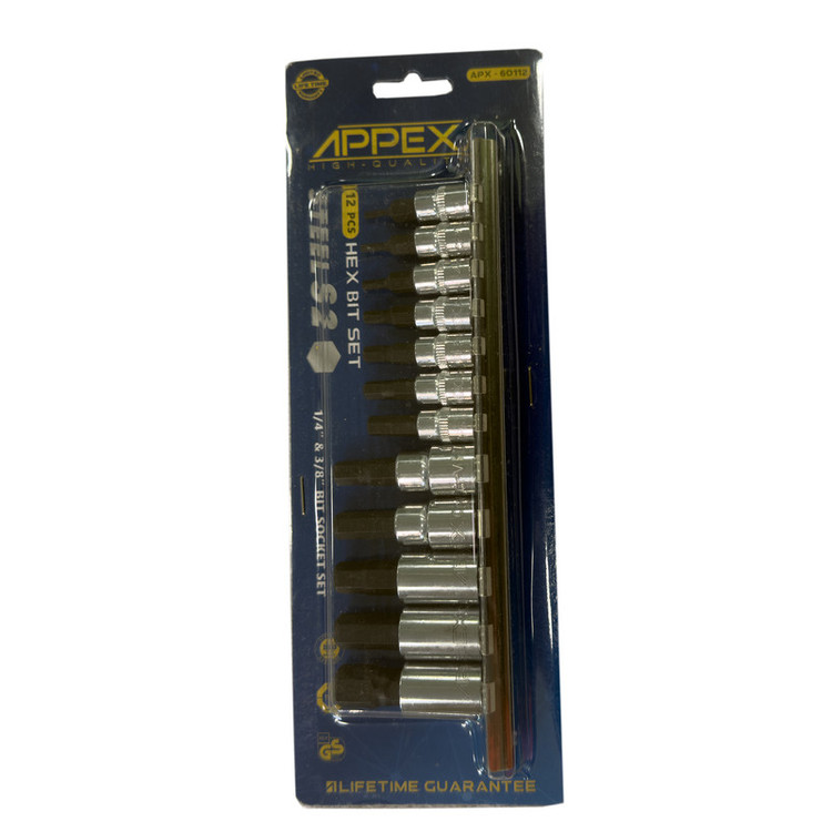 آچار آلن بکسی اپکس مدل ریلی SMT-ALEN BOXI REILI-APXZ60112-1/4-3/8-مجموعه 12 عددی