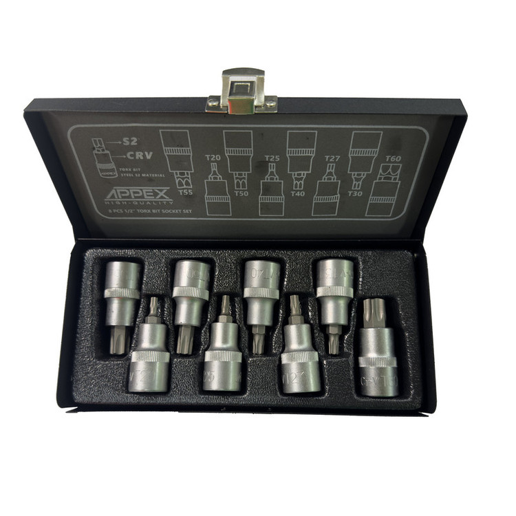 آچار آلن بکسی اپکس مدل SMT-APPEX-APX6028-ALENBOXI-T--8PCS مجموعه 8 عددی