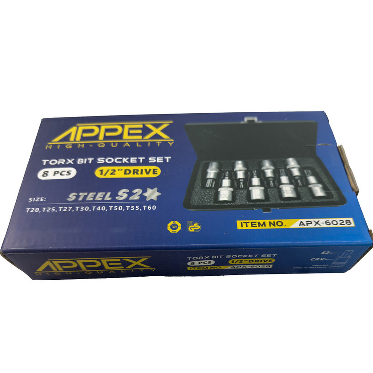 آچار آلن بکسی اپکس مدل SMT-APPEX-APX6028-ALENBOXI-T--8PCS مجموعه 8 عددی