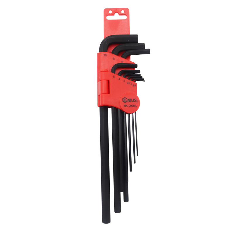آچار آلن جنیوس تولز مدل شش گوش کد YP-HK-009ML  مجموعه 9 عددی
