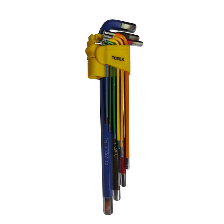 آچار آلن تاپکس مدل SMT-TOPEX-TP1004 مجموعه 9 عددی