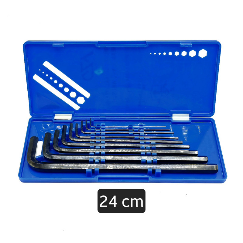 آچار آلن شش گوش راویکس مدل AZD-TOOLS-9PCS سایز 1.5الی 10 میلی متر مجموعه 9 عددی