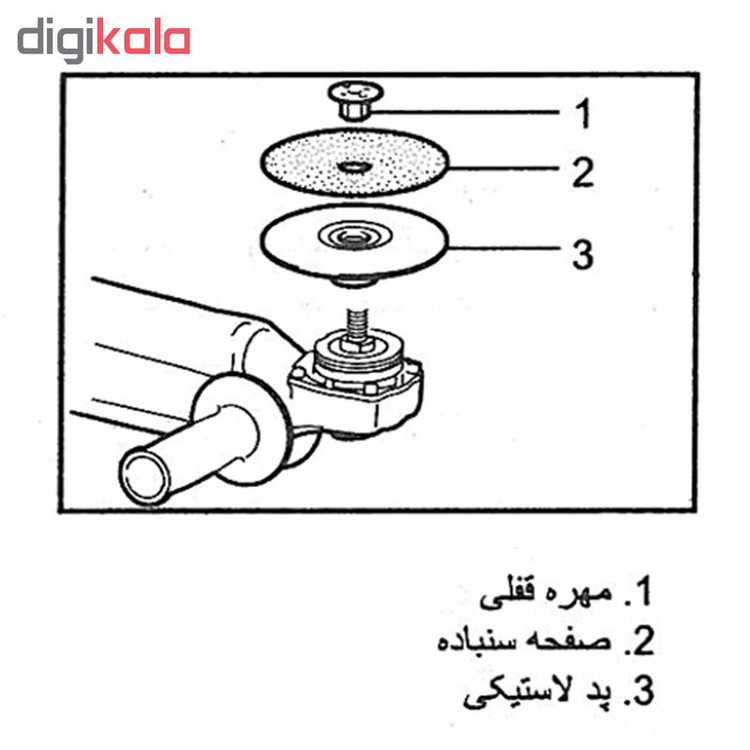 نگهدارنده صفحه سنباده پارسیان مدل M115 قطر 115 میلی متر