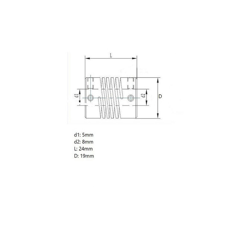 کوپلینگ انعطاف پذیر مدل 5x8-coupling