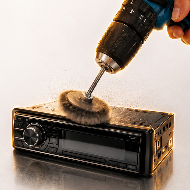 فرچه سر دریلی چانگ کینگ مدل چوبی کد C1 سایز 60 میلیمتر