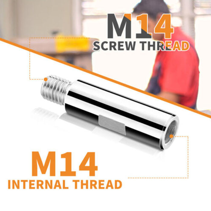 رابط افزایش طول شفت مینی فرز رزوه مدل M14 کد 80mm