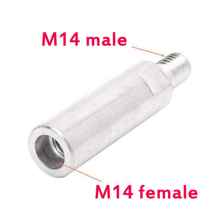 رابط افزایش طول شفت مینی فرز رزوه مدل M14 کد 80mm