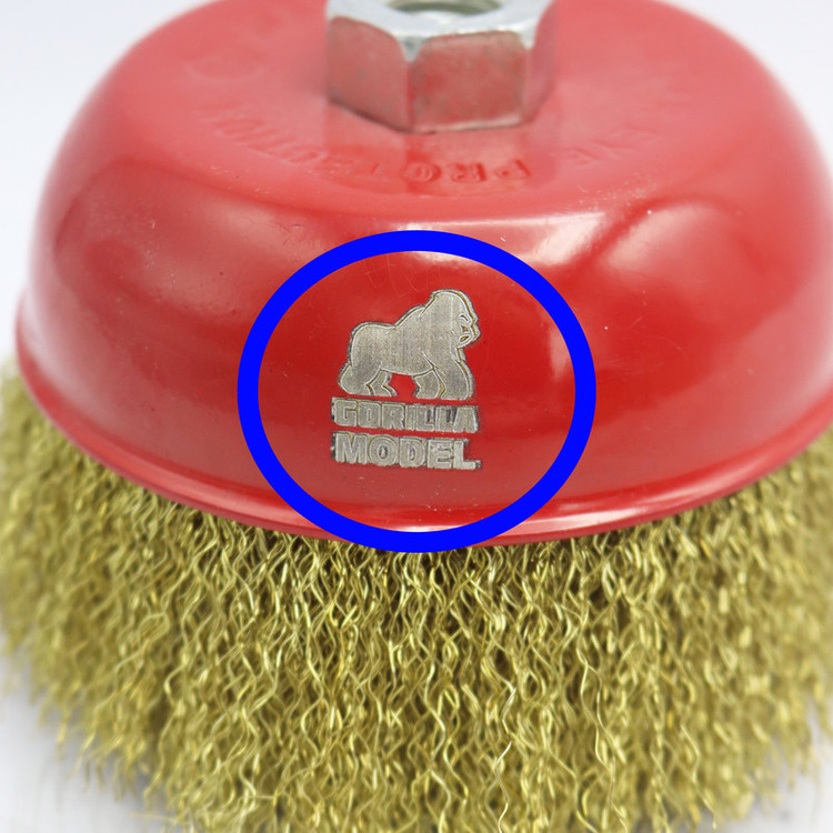 فرچه سیمی کاسه ای مدل گوریلا کد YP-AFSHAN-125MM