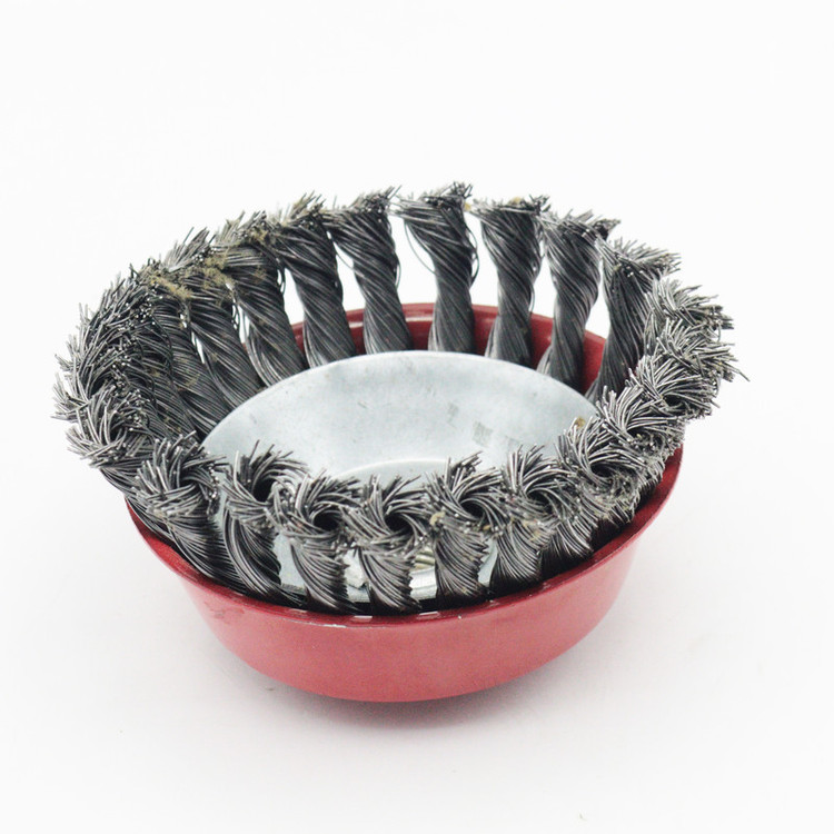 فرچه سیمی کاسه ای مدل بافته کد YP-BAFTEH-125MM