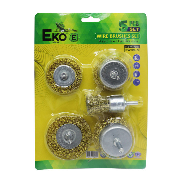 فرچه سر دریلی اکو مدل YP-EWBS-5 مجموعه 5 عددی