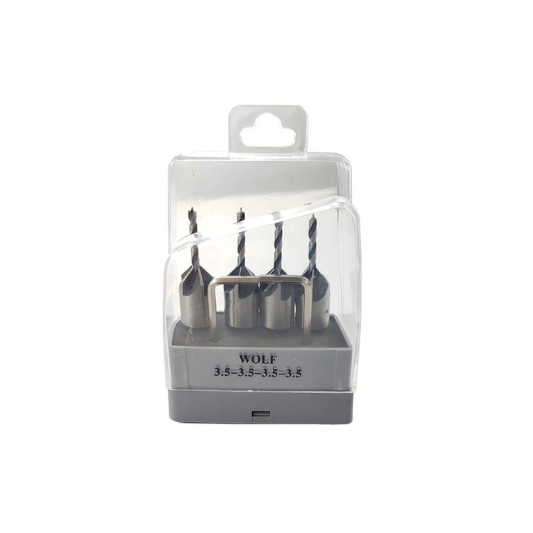 مته خزینه ولف کد WOLF 0306 سایز 3.5 میلیمتر مجموعه 4 عددی
